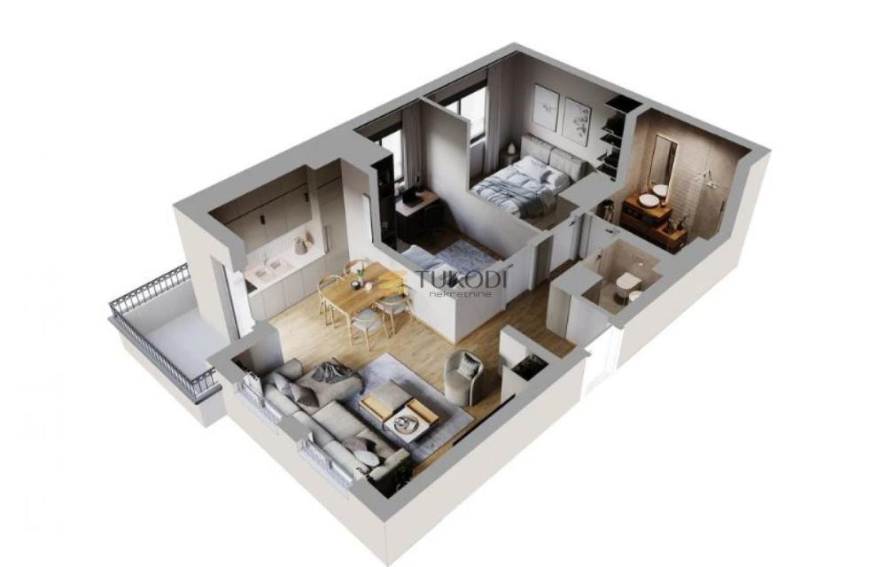 Slika 4 - Trosoban stan na prodaju, 57m2, 133.000€