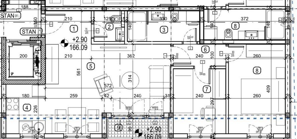 Slika 1 - Trajka Stamenkovića, Trosoban stan na prodaju, 57m2, 285.100€