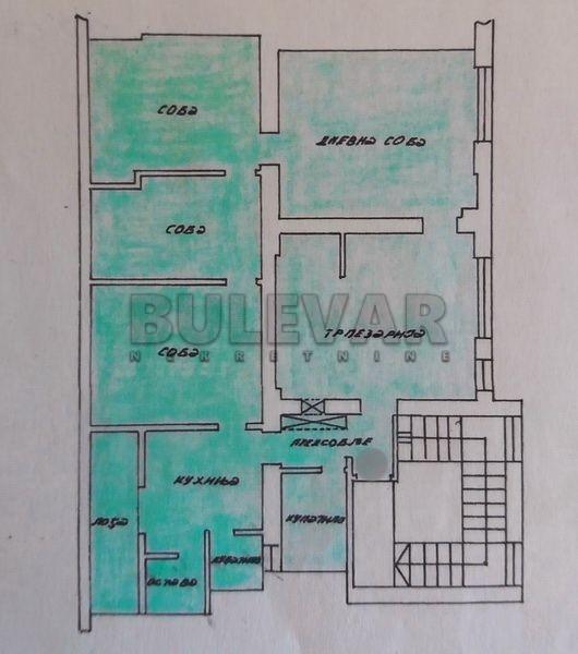 Glavna slika -Obrenovićeva, Četvorosoban stan na prodaju, 132m2, 125.000€