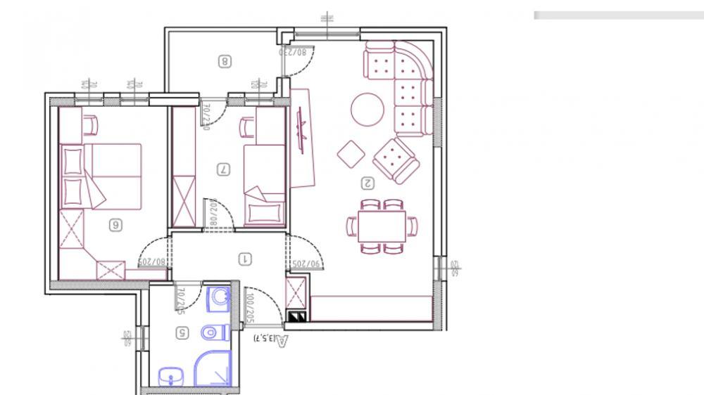 Glavna slika -Dvoiposoban stan na prodaju, 55m2, 72.600€